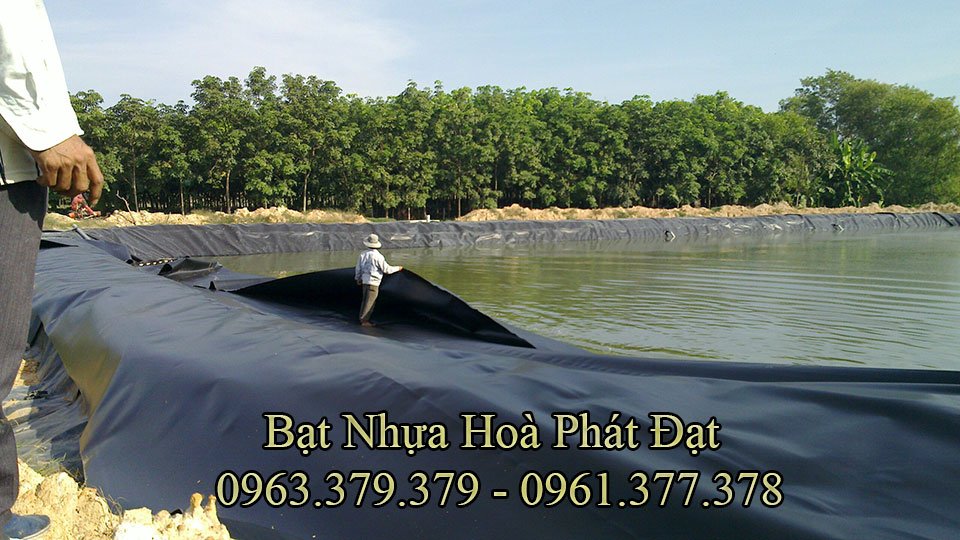 Hình ảnh: Màng chống thấm HDPE lót hồ nuôi cá
